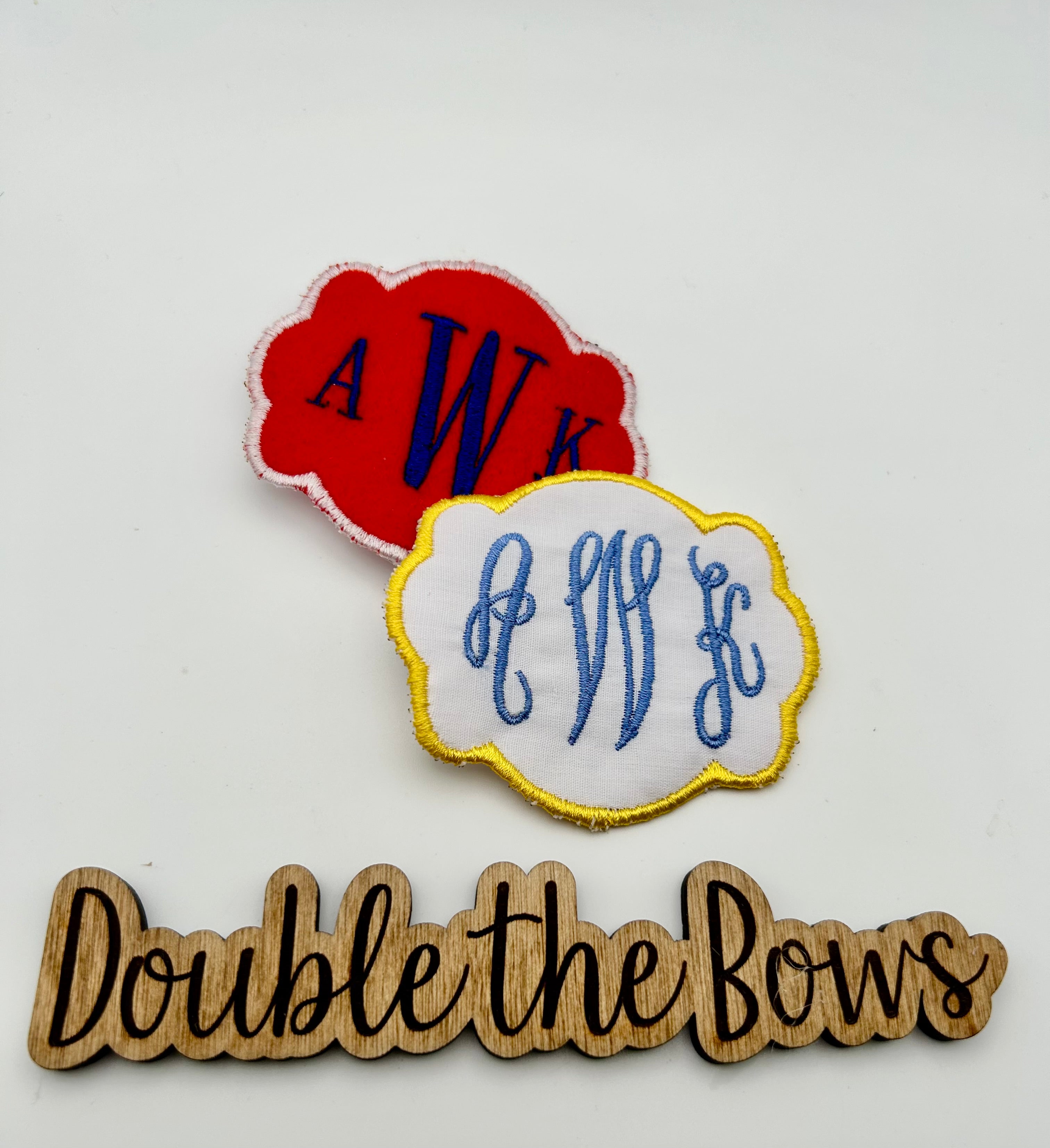Monogram patch add on